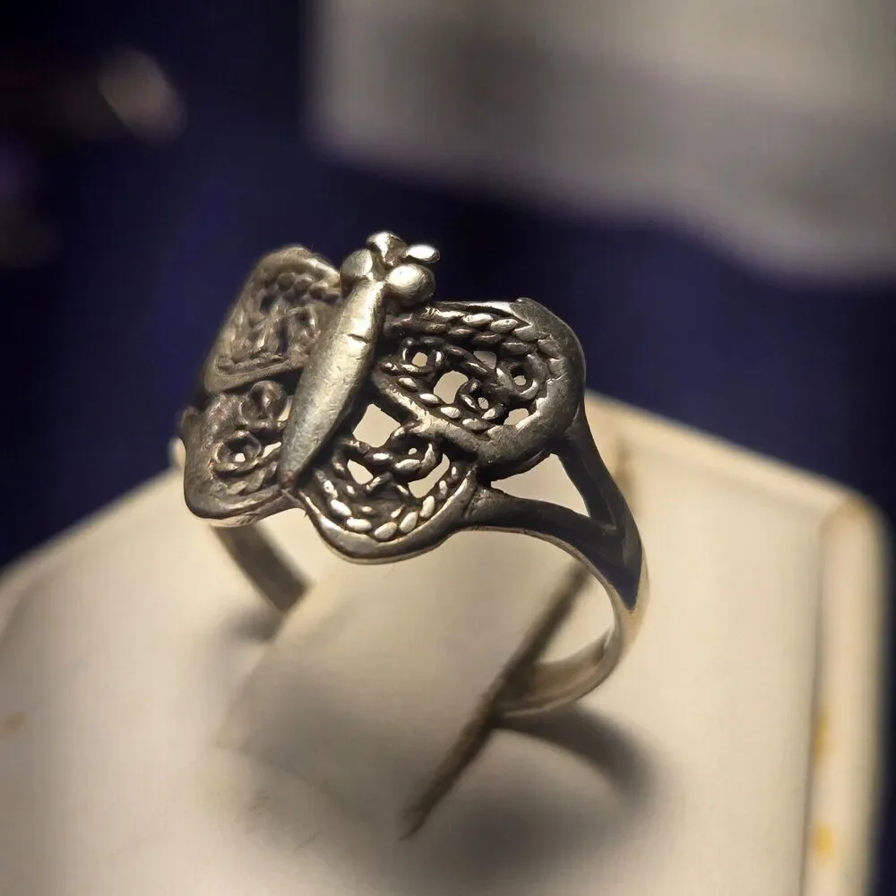 Vintage Sterling Silver 925 Ring Sz 6